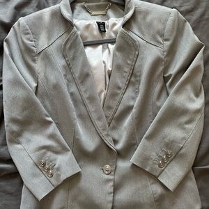 White House black market light gray jacket blazer